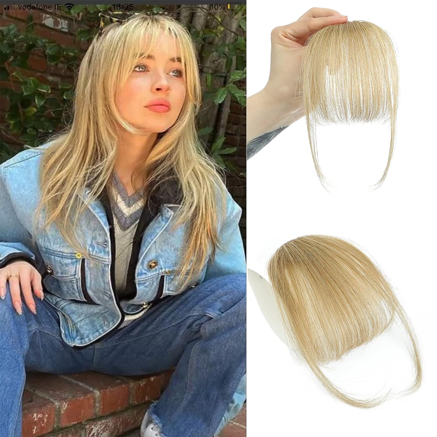 Capelli umani al 100% Frangia  - Seamless Clip In Hair Extensions Human Hair recensione e prezzo