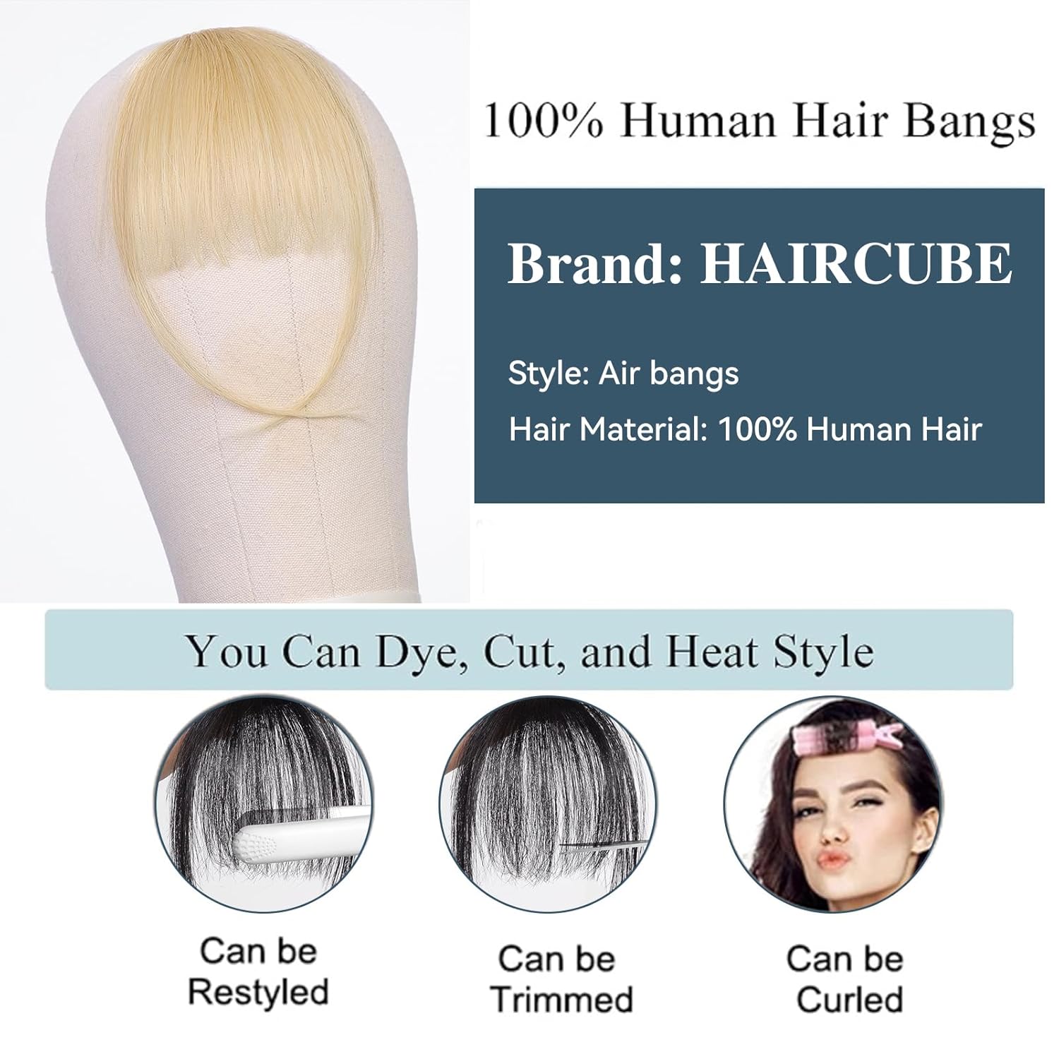 Capelli umani al 100% Frangia  - Seamless Clip In Hair Extensions Human Hair recensione e prezzo