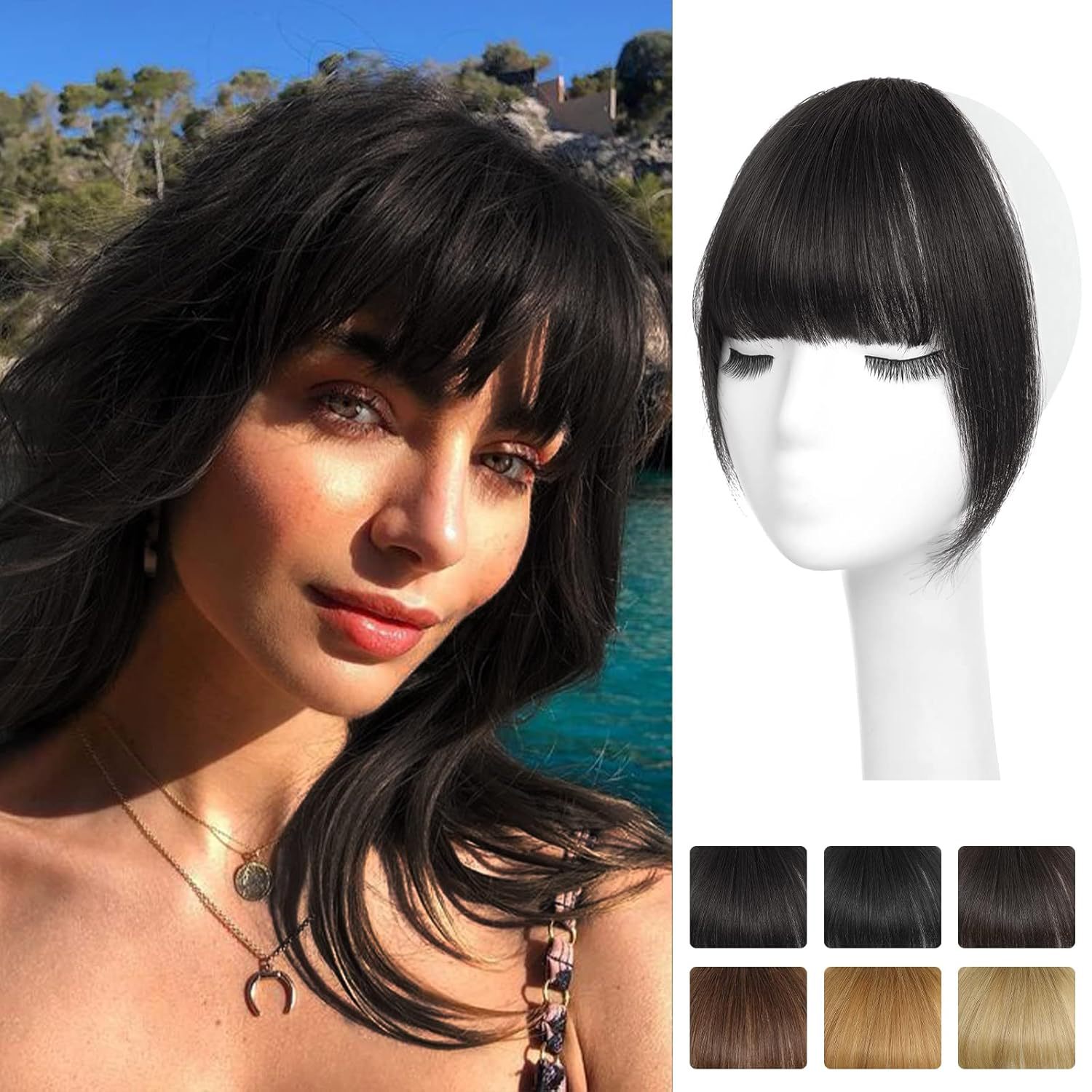 Frangia per capelli umani al 1 - Seamless Clip In Hair Extensions Human Hair recensione e prezzo