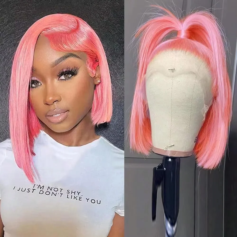 Parrucca corta rosa da 10 poll - Glueless Wear And Go Human Hair Wig recensione e prezzo