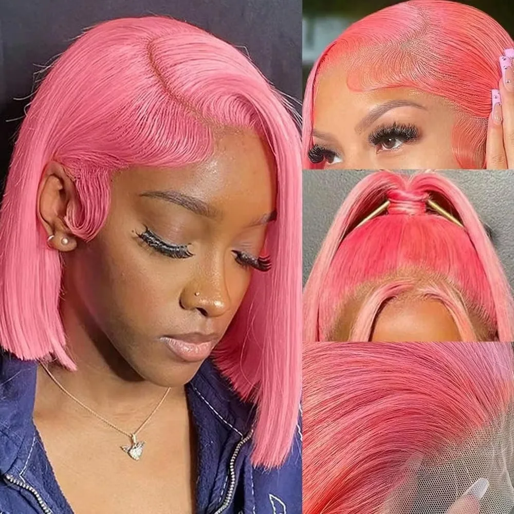 Parrucca corta rosa da 10 poll - Glueless Wear And Go Human Hair Wig recensione e prezzo